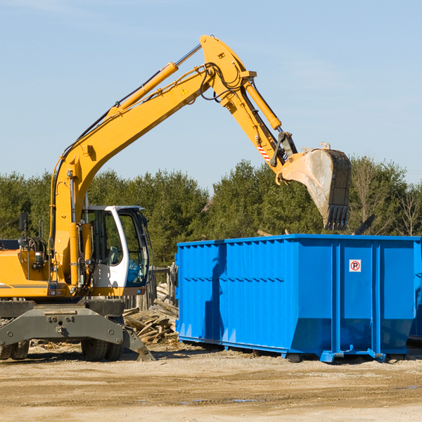 is there a minimum or maximum amount of waste i can put in a residential dumpster in Franklinville NY